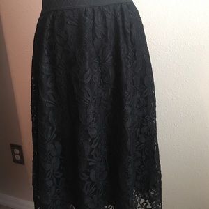 Lace overlay skirt